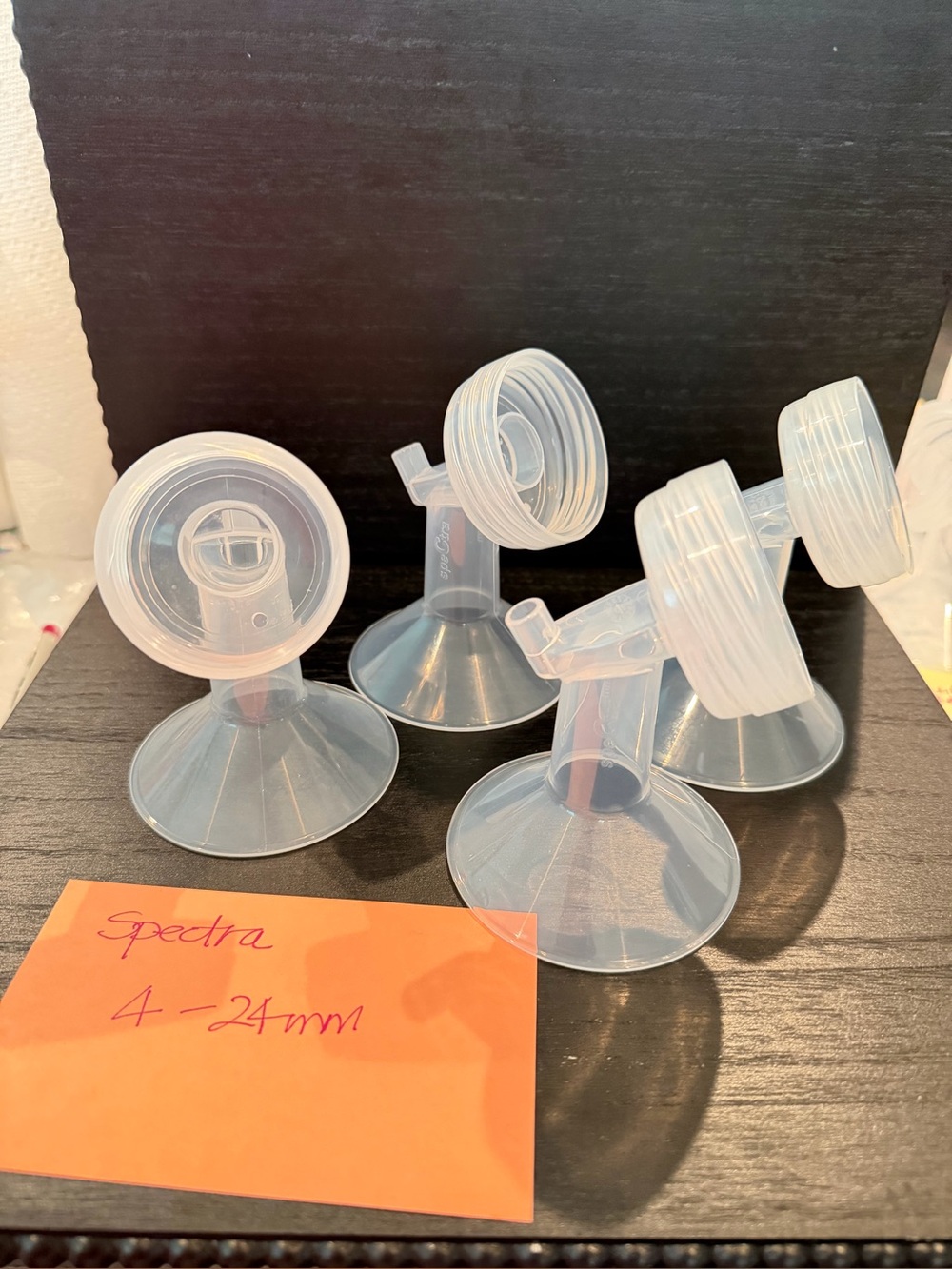 Spectra Breast Shield Flange  24 mm  - Clear bundle of 4